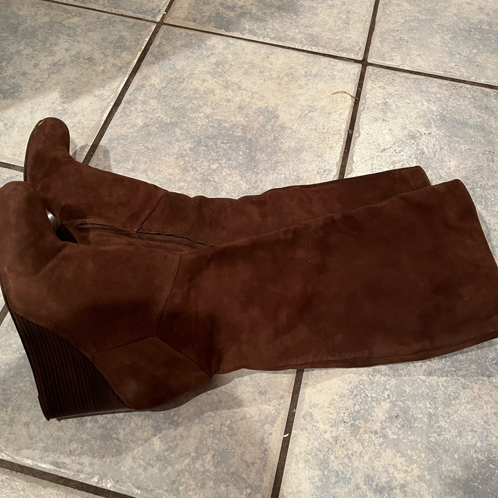Cole Han knee high Wedge Boots